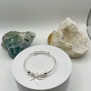 Sterling Silver Adjustable‎ Bangle NEW